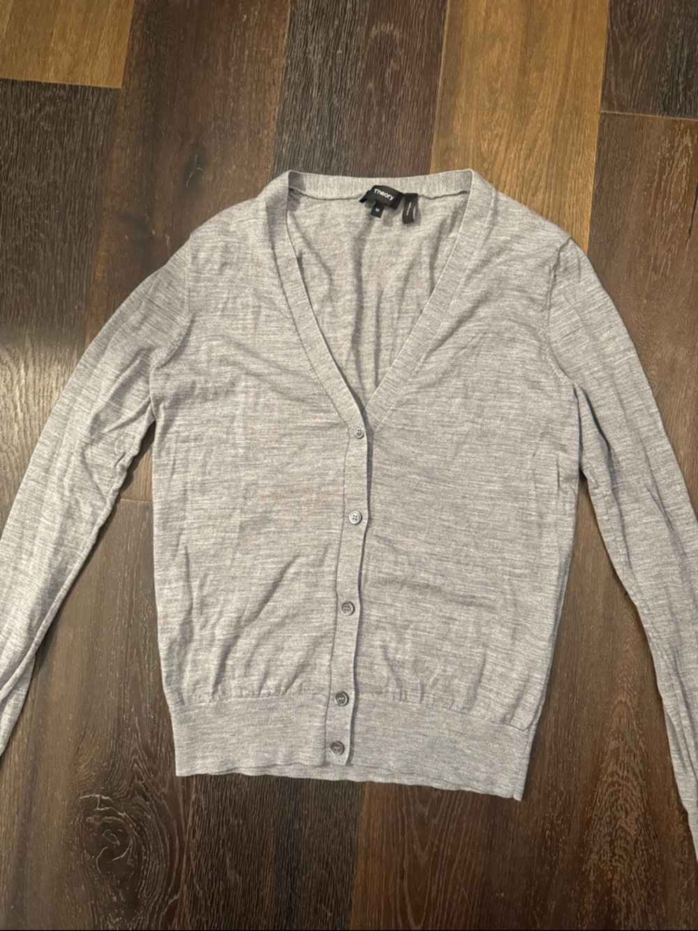 Theory v neck button down cardigan